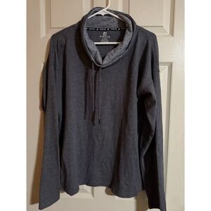 FREE2B Women's Large Xl Gray Thermal Cowl With Drawstring